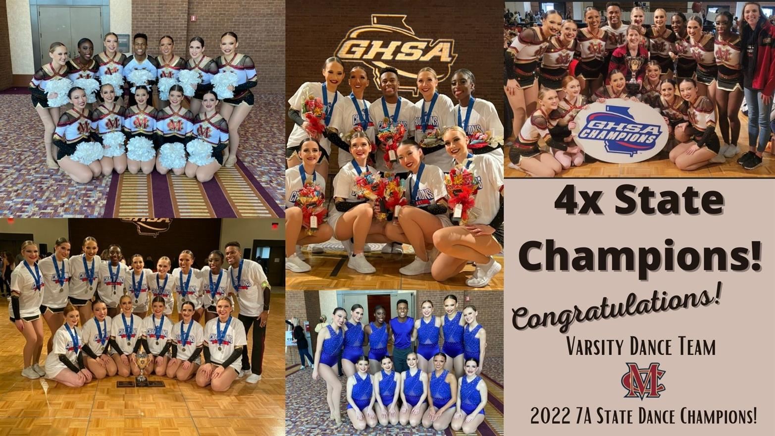 4 time state champion dance team
